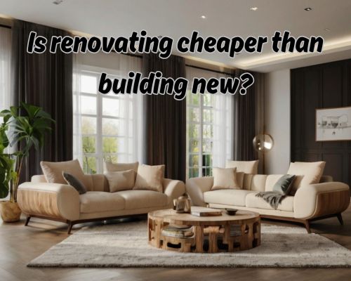 a newly-renovated living room