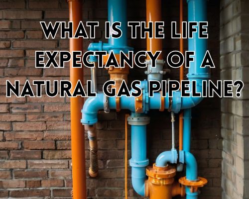 A gas line exposed outside a residential house