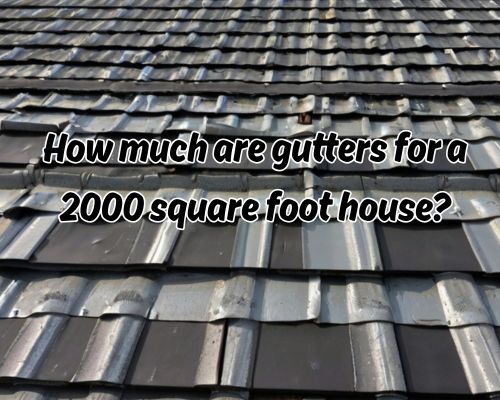 a roof for gutter installation
