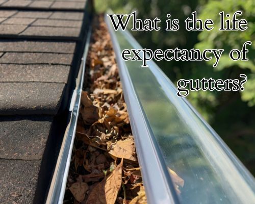 a well maintained and to be cleaned roof guttering