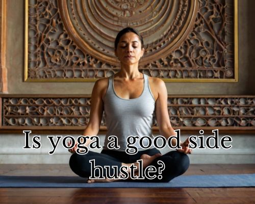 a yoga teacher in studio