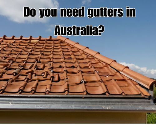 Freshly installed roof gutter visible.