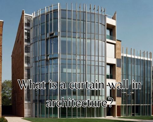 a curtain wall work