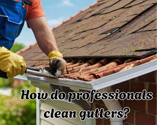 a guttering professionally cleaned