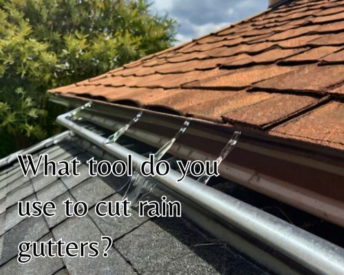 a roof with removed guttering